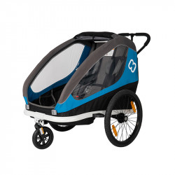 Remorque vélo poussette 1 enfant HAMAX Traveler Bleu