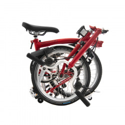 Vélo pliant BROMPTON M6L House Red - Éclairage Batterie